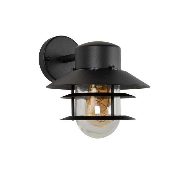 Lucide Zico - Wandlamp Buiten Ø 21,8 cm 1xE27 IP44 Zwart