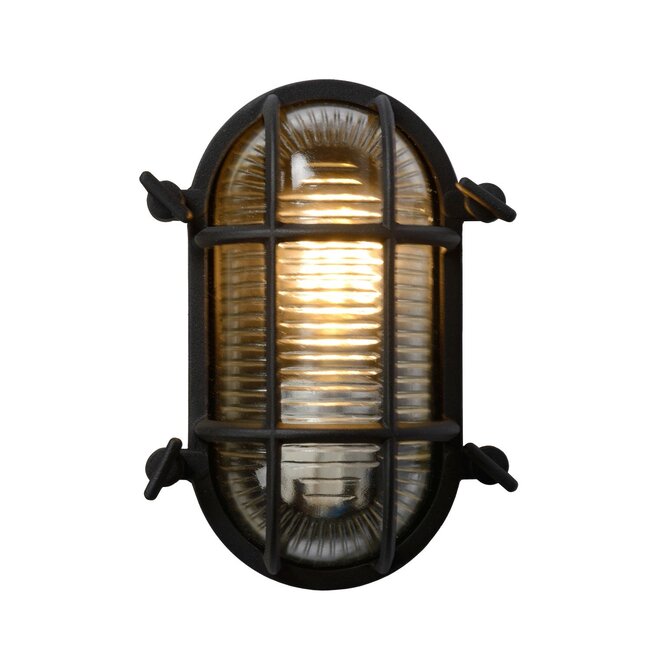 Lucide Dudley - Wandlamp Buiten 1xE27 IP65 Zwart