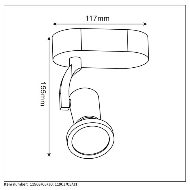 Lucide Jaster-led - Plafondspot LED GU10 1x5W 2700K Zwart