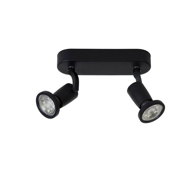 Lucide Jaster-led - Plafondspot LED GU10 2x5W 2700K Zwart