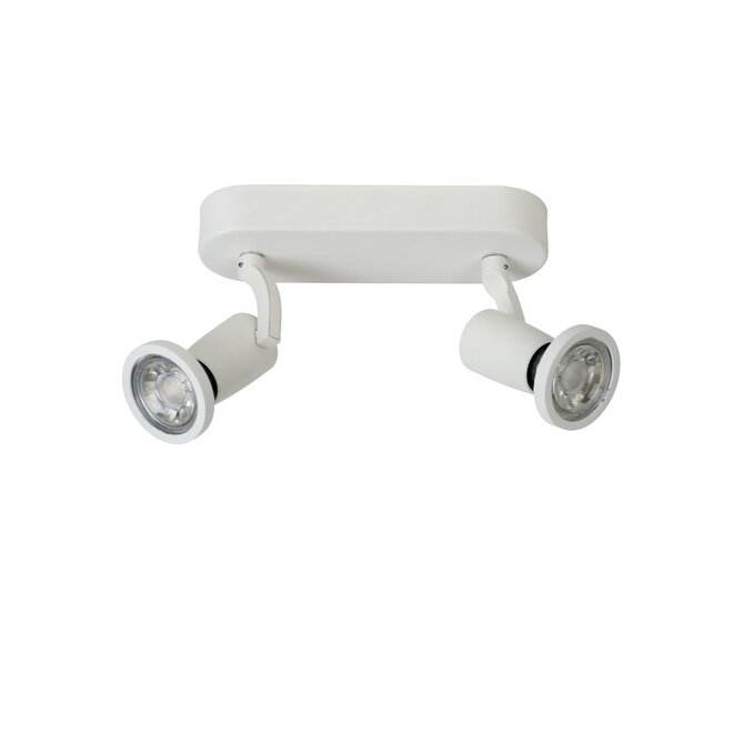 Lucide Jaster-led - Plafondspot LED GU10 2x5W 2700K Wit