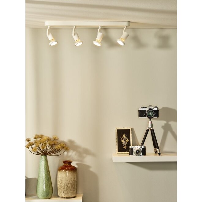 Lucide Jaster-led - Plafondspot LED GU10 4x5W 2700K Wit