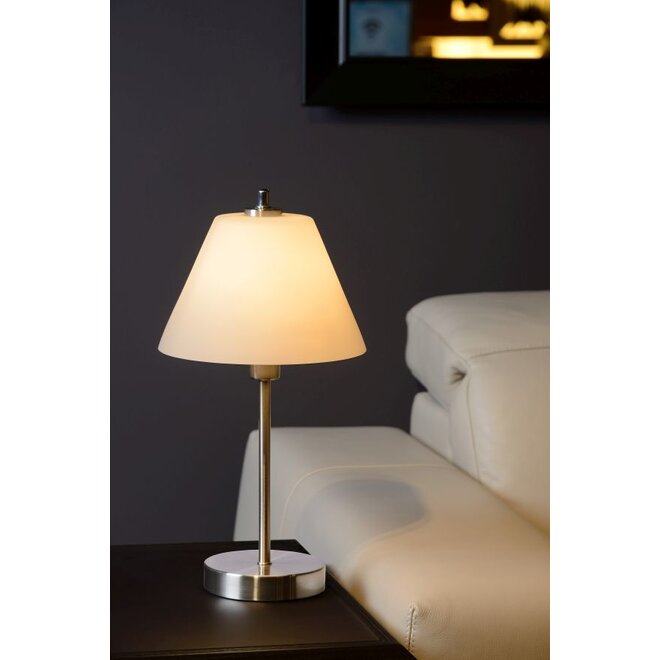 Lucide Touch - Tafellamp Ø 22 cm 1xE14 3 StepDim Mat chroom