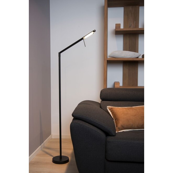 Lucide Bergamo - Leeslamp LED Dimb. 1x6W 3000K Zwart