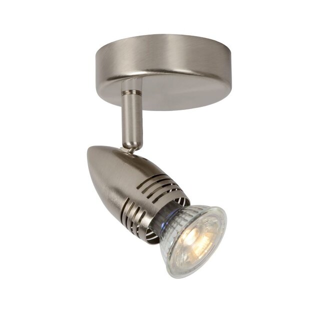 Lucide Caro-led - Wandspot Ø 9 cm LED GU10 1x5W 2700K Mat chroom