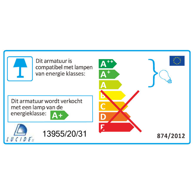 Lucide Caro-led - Plafondspot LED GU10 4x5W 2700K Wit