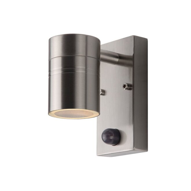 Lucide Arne-led - Wandspot Buiten Ø 6,3 cm LED GU10 1x5W 2700K IP44 Mat chroom