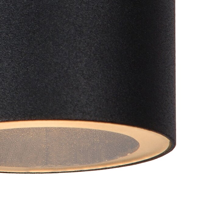 Lucide Arne-led - Wandspot Buiten Ø 6,3 cm LED GU10 1x5W 2700K IP44 Zwart