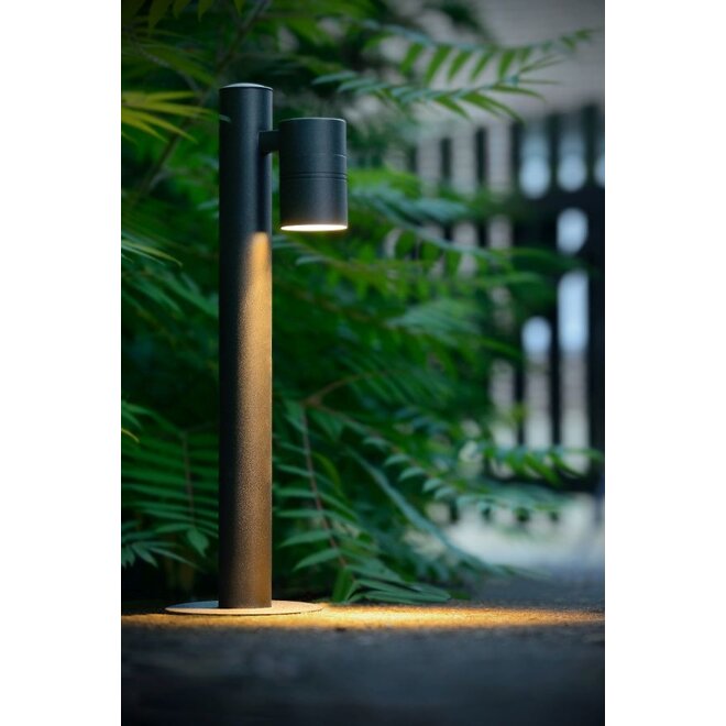 Lucide Arne-led - Sokkellamp Buiten Ø 6,3 cm LED GU10 1x5W 2700K IP44 Zwart