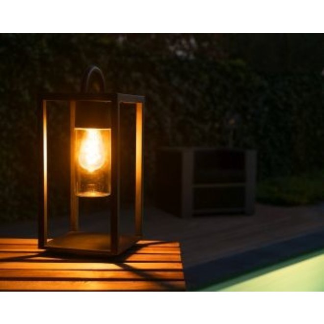 Lucide Glimmer - Tafellamp Buiten 1xE27 IP44 Zwart