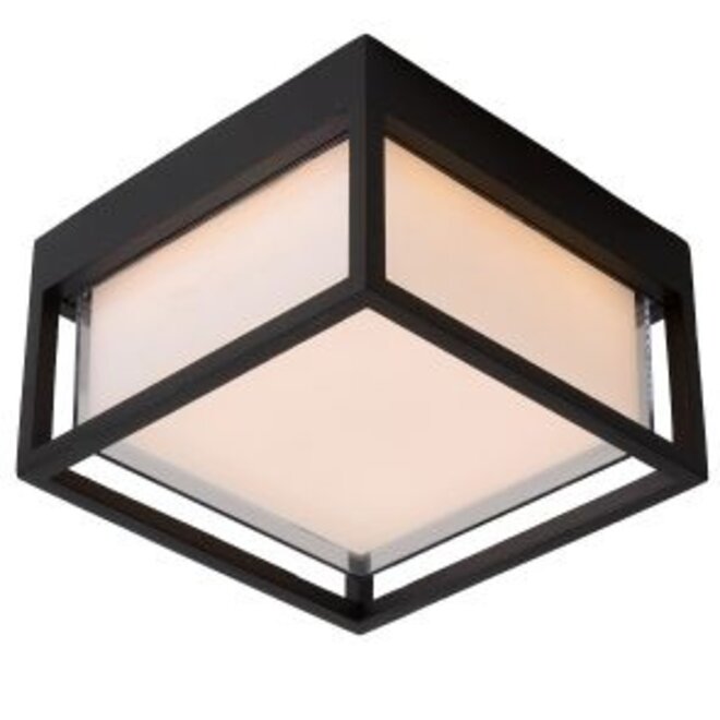 Lucide Singa Led - Wandlamp Buiten LED 1x9,6W 2700K IP54 Zwart