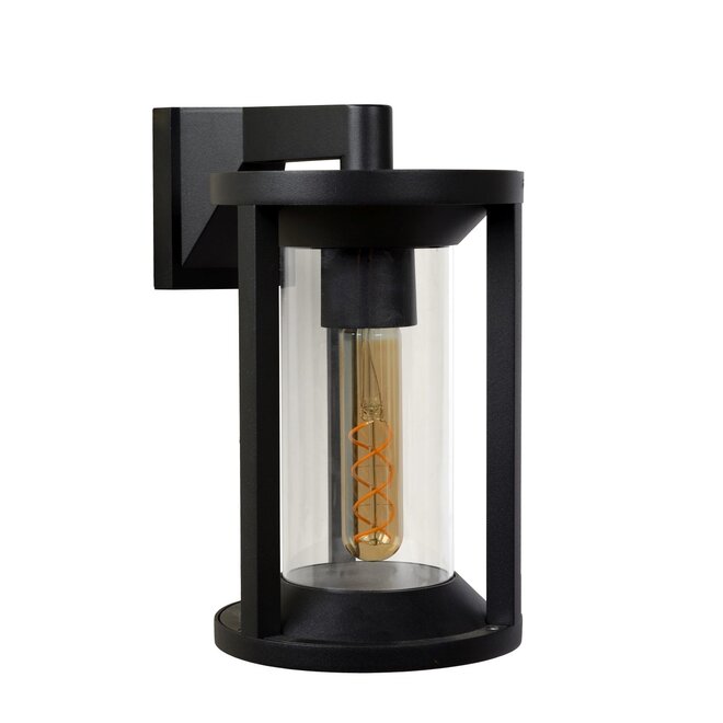 Lucide Cadix - Wandlamp Buiten 1xE27 IP65 Zwart