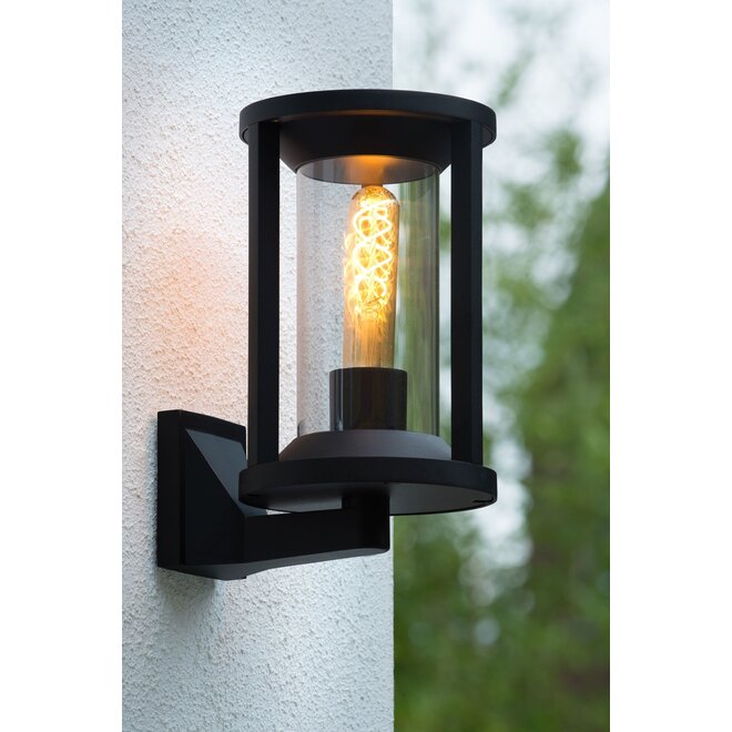 Lucide Cadix - Wandlamp Buiten 1xE27 IP65 Zwart