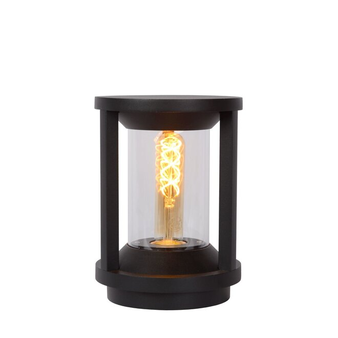 Lucide Cadix - Sokkellamp Buiten Ø 16 cm 1xE27 IP65 Zwart