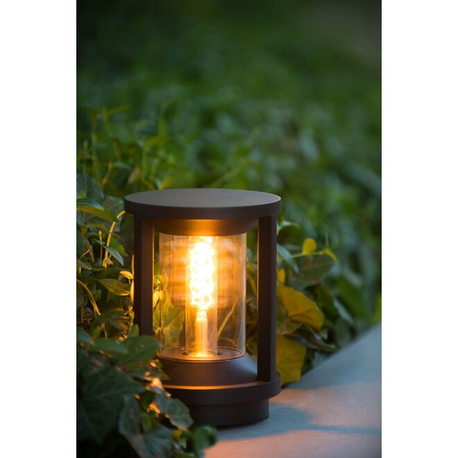 Lucide Cadix - Sokkellamp Buiten Ø 16 cm 1xE27 IP65 Zwart