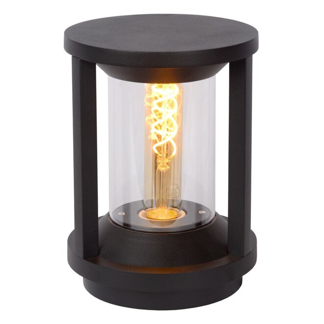 Lucide Cadix - Sokkellamp Buiten Ø 16 cm 1xE27 IP65 Zwart
