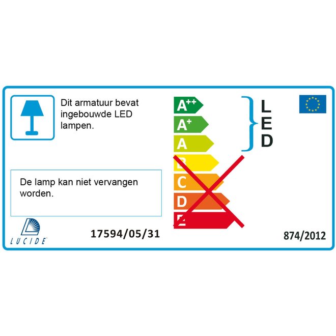 Lucide Xio - Tafellamp LED Dimb. 1x6W 3000K IP40 Wit