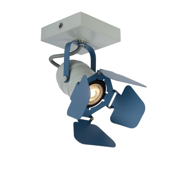 Lucide Picto - Plafondspot Kinderkamer 1xGU10 Blauw