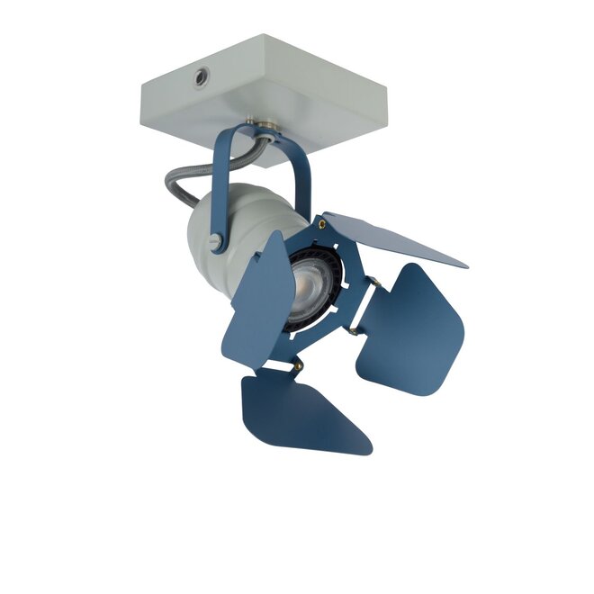 Lucide Picto - Plafondspot Kinderkamer 1xGU10 Blauw