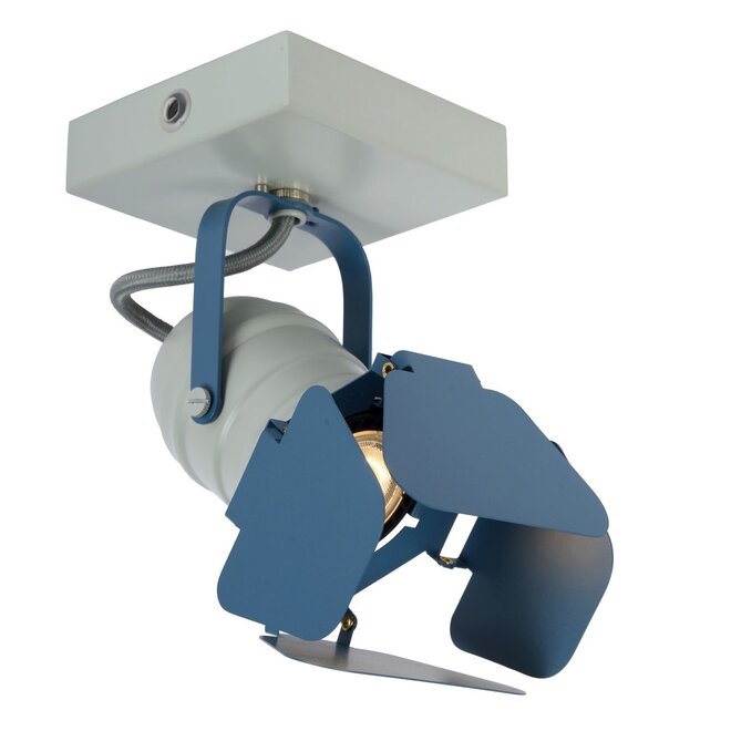 Lucide Picto - Plafondspot Kinderkamer 1xGU10 Blauw