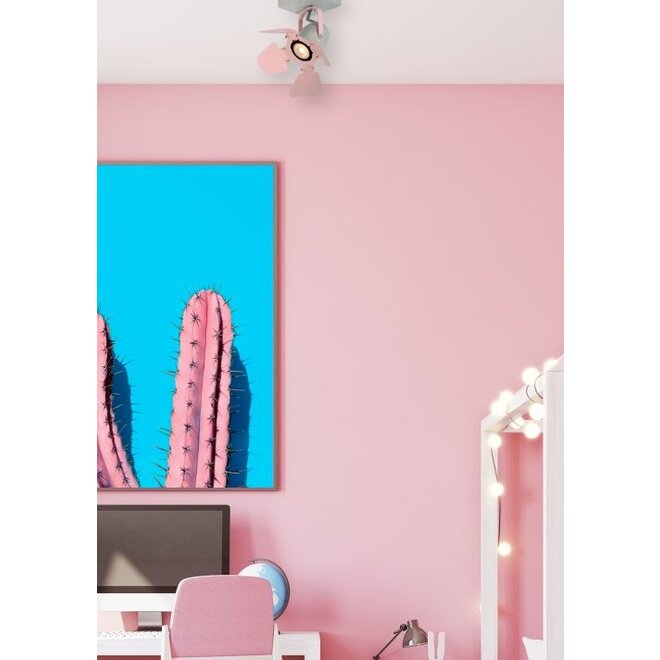 Lucide Picto - Plafondspot Kinderkamer 1xGU10 Roze