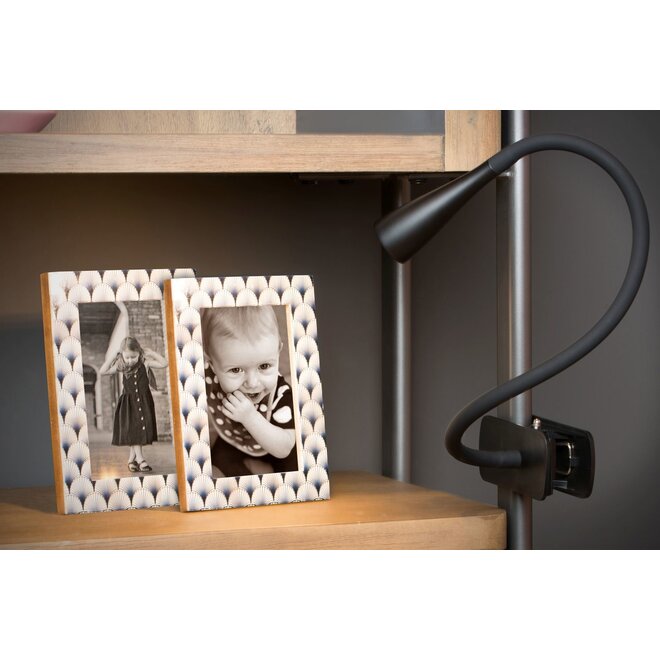Lucide Zozy - Klemlamp LED Dimb. 1x3W 3000K 3 StepDim Zwart