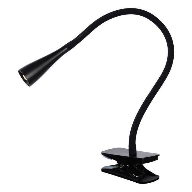 Lucide Zozy - Klemlamp LED Dimb. 1x3W 3000K 3 StepDim Zwart