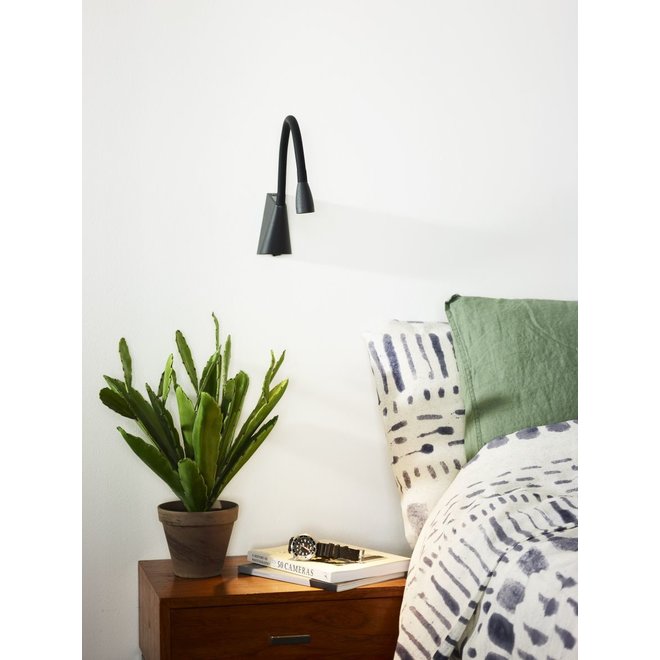 Lucide Galen-led - Bedlamp LED 1x3W 3000K Zwart