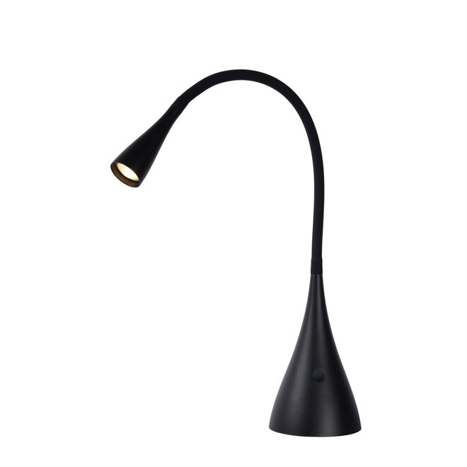 Lucide Zozy - Bureaulamp LED Dimb. 1x3W 3000K 3 StepDim Zwart