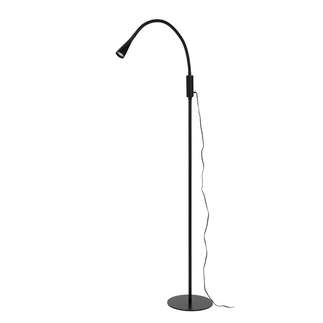 Lucide Zozy - Leeslamp LED Dimb. 1x3W 3000K 3 StepDim Zwart