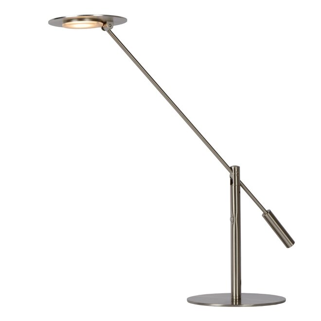 Lucide Anselmo - Bureaulamp Ø 25 cm LED Dimb. 1x9W 3000K Mat chroom