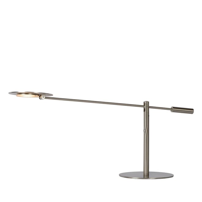 Lucide Anselmo - Bureaulamp Ø 25 cm LED Dimb. 1x9W 3000K Mat chroom