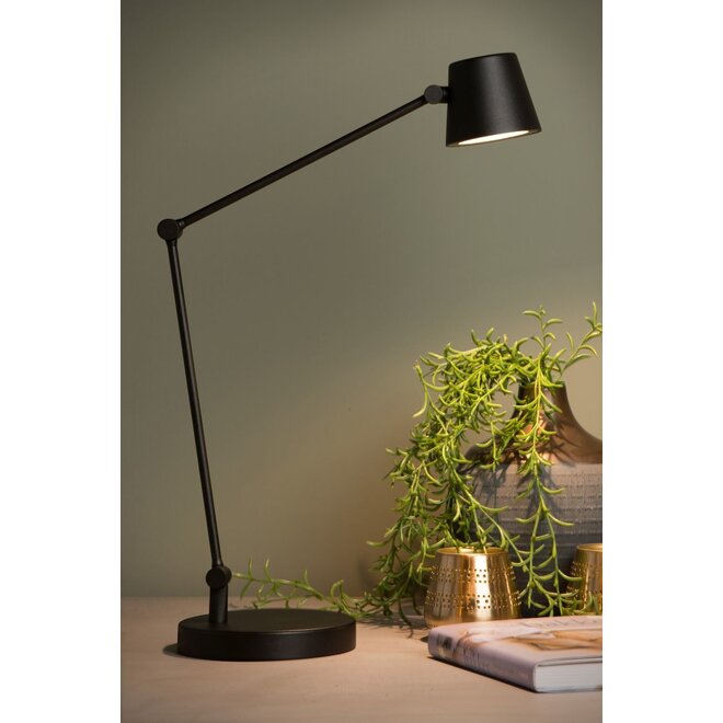 Lucide Jorius - Bureaulamp Ø 18 cm LED Dimb. 1x8W 3000K Zwart