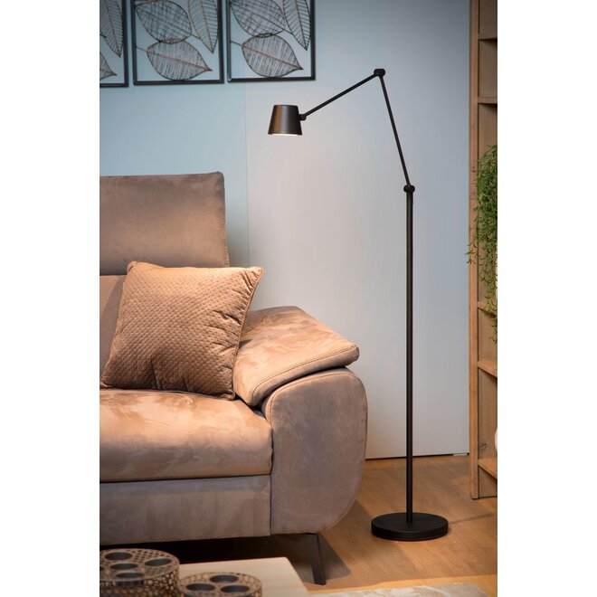 Lucide Jorius - Leeslamp Ø 23 cm LED Dimb. 1x8W 3000K Zwart