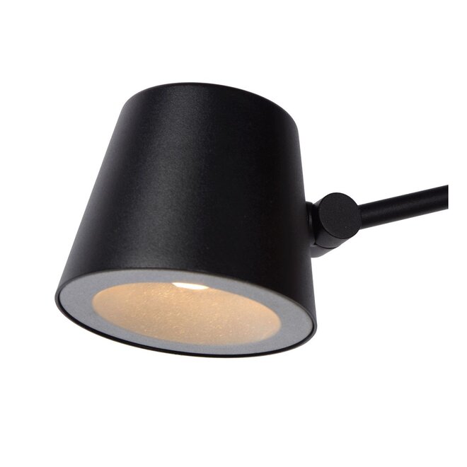 Lucide Jorius - Leeslamp Ø 23 cm LED Dimb. 1x8W 3000K Zwart