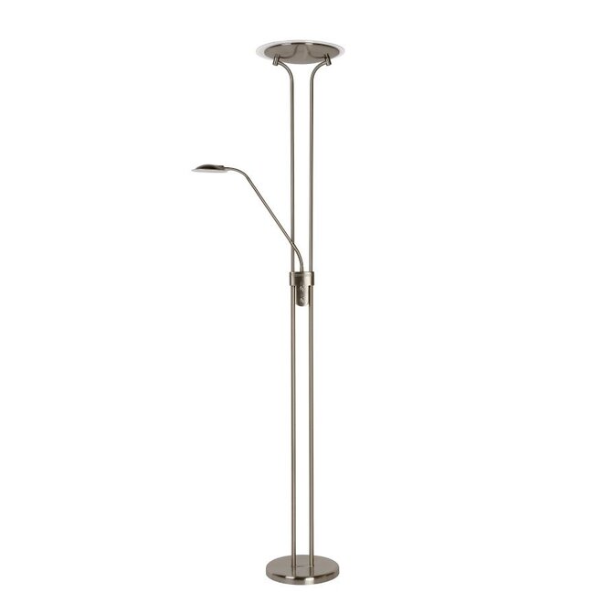 Lucide Champion-led - Leeslamp Ø 25,4 cm LED Dimb. 3000K Mat chroom