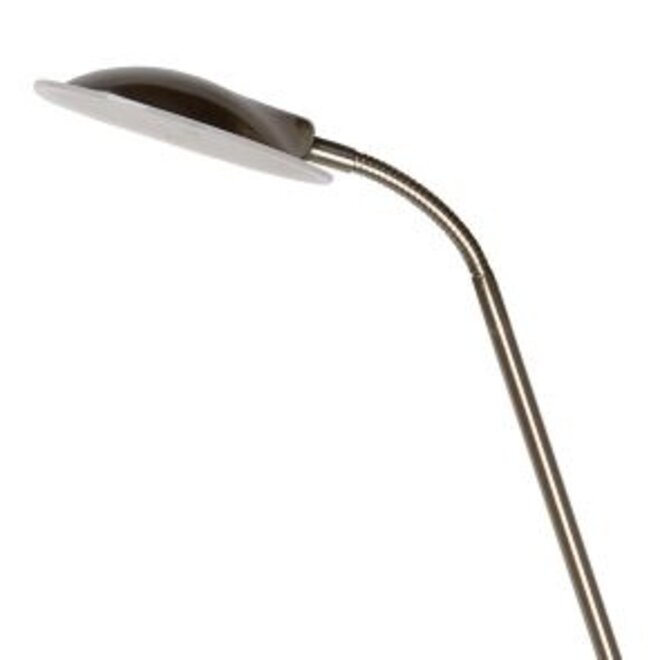 Lucide Champion-led - Leeslamp Ø 25,4 cm LED Dimb. 3000K Mat chroom