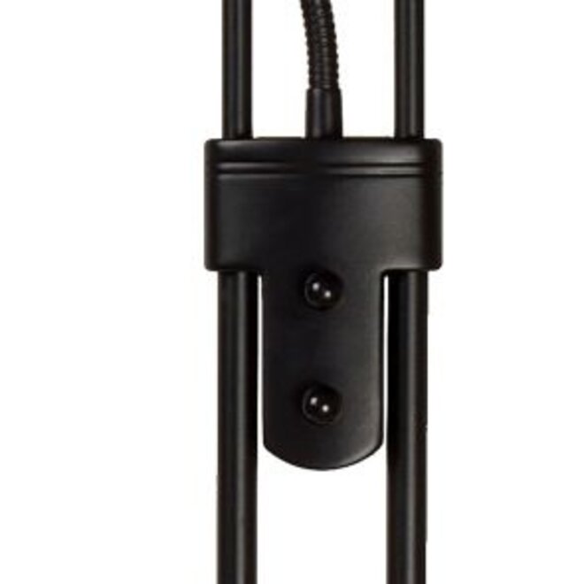 Lucide Champion-led - Leeslamp Ø 25,4 cm LED Dimb. 3000K Zwart
