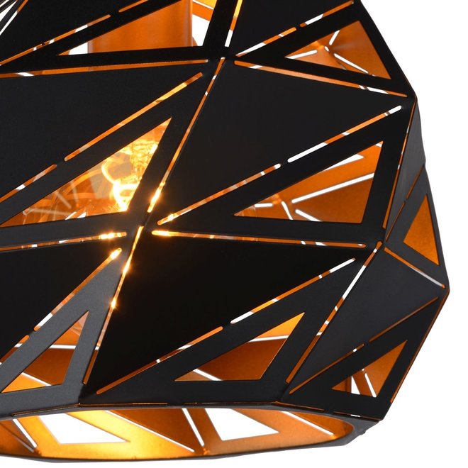Lucide Malunga - Hanglamp Ø 25 cm 1xE27 Zwart