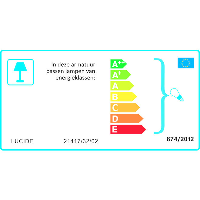 Lucide Wolfram - Hanglamp Ø 32 cm 1xE27 Mat Goud / Messing