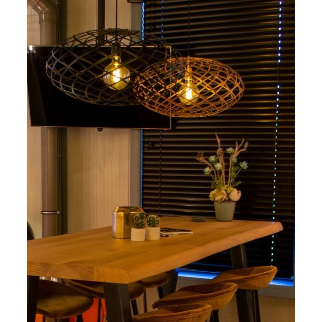 Lucide Wolfram - Hanglamp Ø 100 cm 3xE27 Mat Goud / Messing