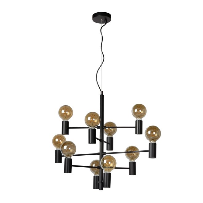 Lucide Leanne - Hanglamp Ø 65 cm 10xE27 Zwart