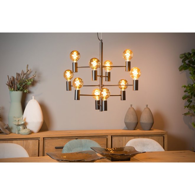 Lucide Leanne - Hanglamp Ø 65 cm 10xE27 Zwart