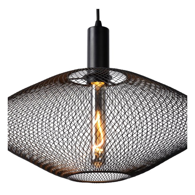 Lucide Mesh - Hanglamp Ø 45 cm 1xE27 Zwart