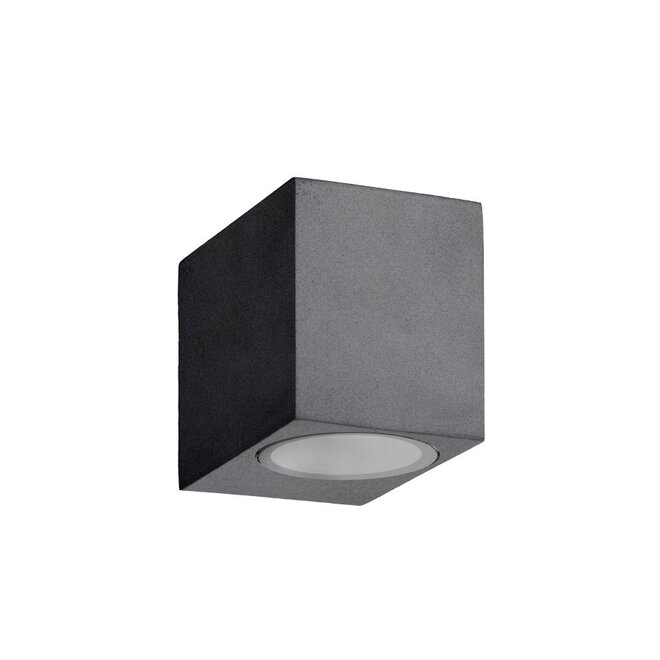 Lucide Zora-led - Wandspot Buiten LED Dimb. GU10 1x5W 3000K IP44 Zwart