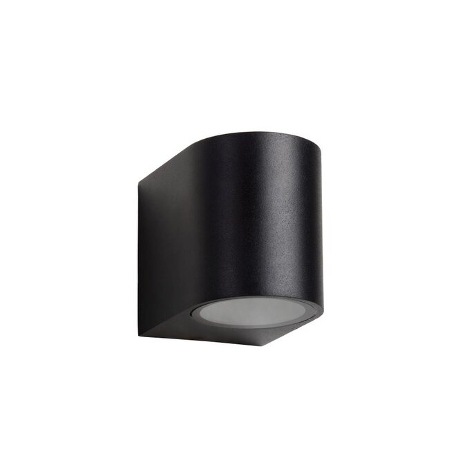 Lucide Zora-led - Wandspot Buiten LED Dimb. GU10 1x5W 3000K IP44 Zwart