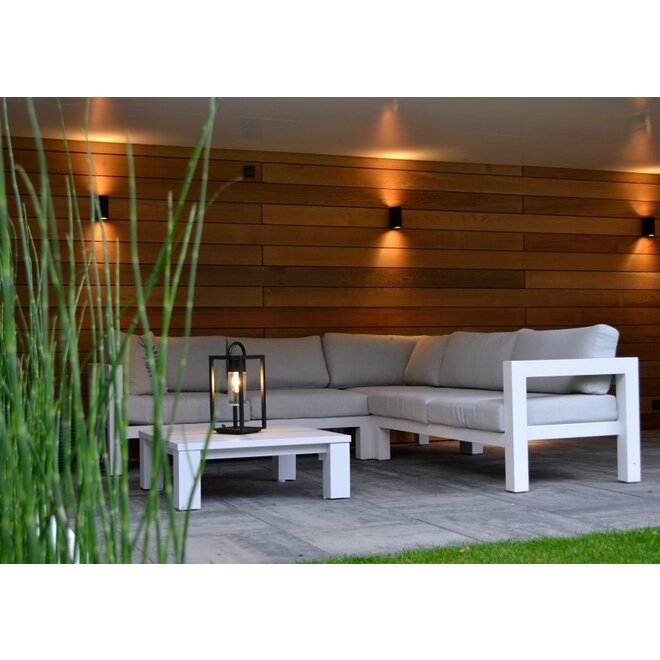 Lucide Zora-led - Wandspot Buiten LED Dimb. GU10 2x5W 3000K IP44 Zwart