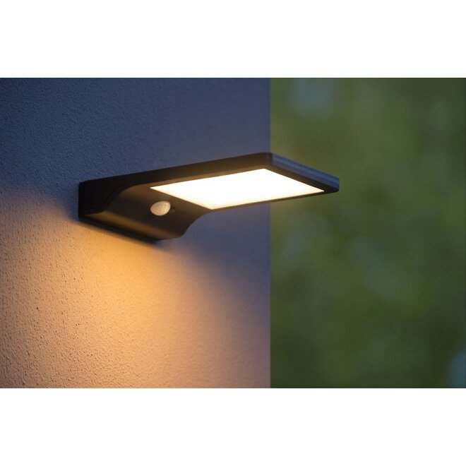 Lucide Basic - Wandlamp Buiten LED 1x3W 2700K IP44 Zwart
