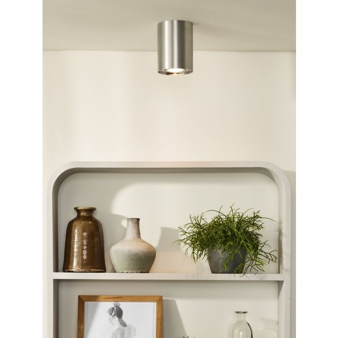 Lucide Tube - Plafondspot Ø 9,6 cm 1xGU10 Mat chroom