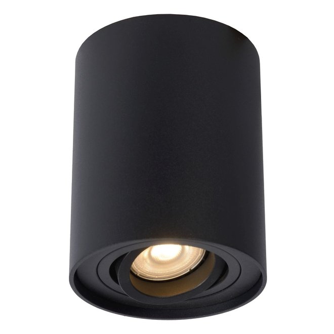 Lucide Tube - Plafondspot Ø 9,6 cm 1xGU10 Zwart